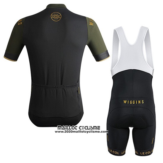 2019 Maillot Ciclismo Lecol Fonce Vert Manches Courtes et Cuissard